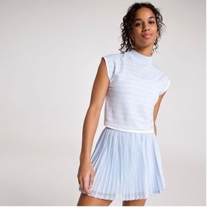 CALIA Women's Ribbed Cropped Mock Neck Tank - L